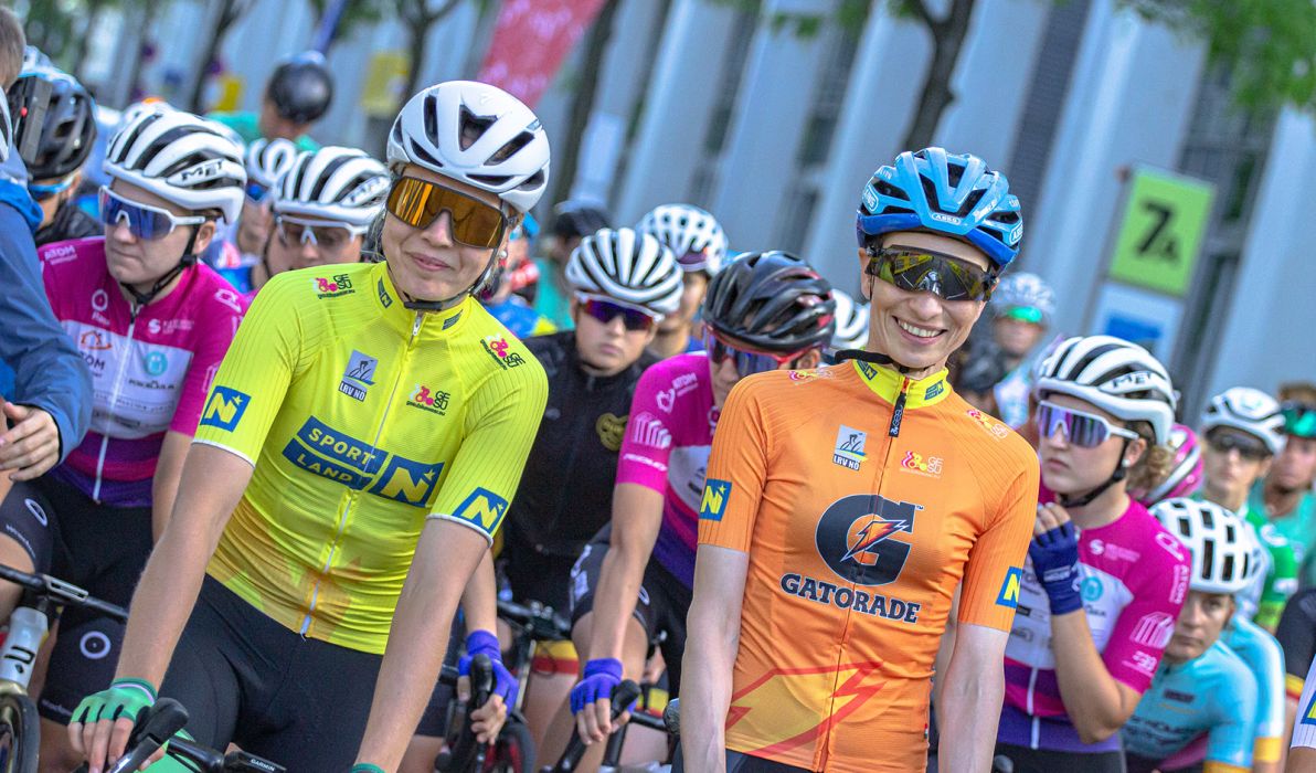 Die Führenden der womens | kids tour 2022 der Etappe