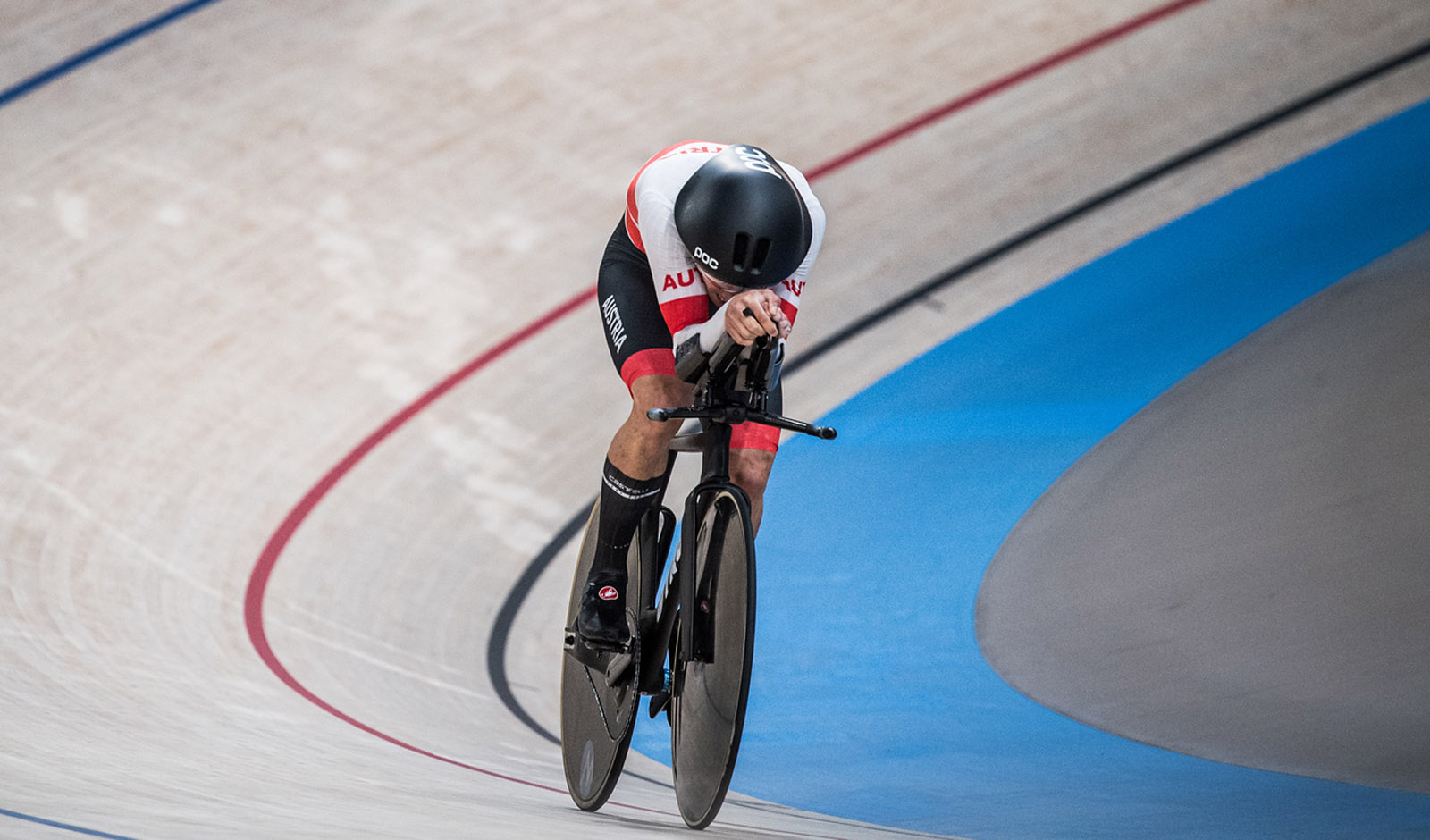 Franz-Josef Lässer im Zeitfahren über 1.000 Meter bei den Paralympics in Paris (Foto: Drew Kaplan/Cycling Austria