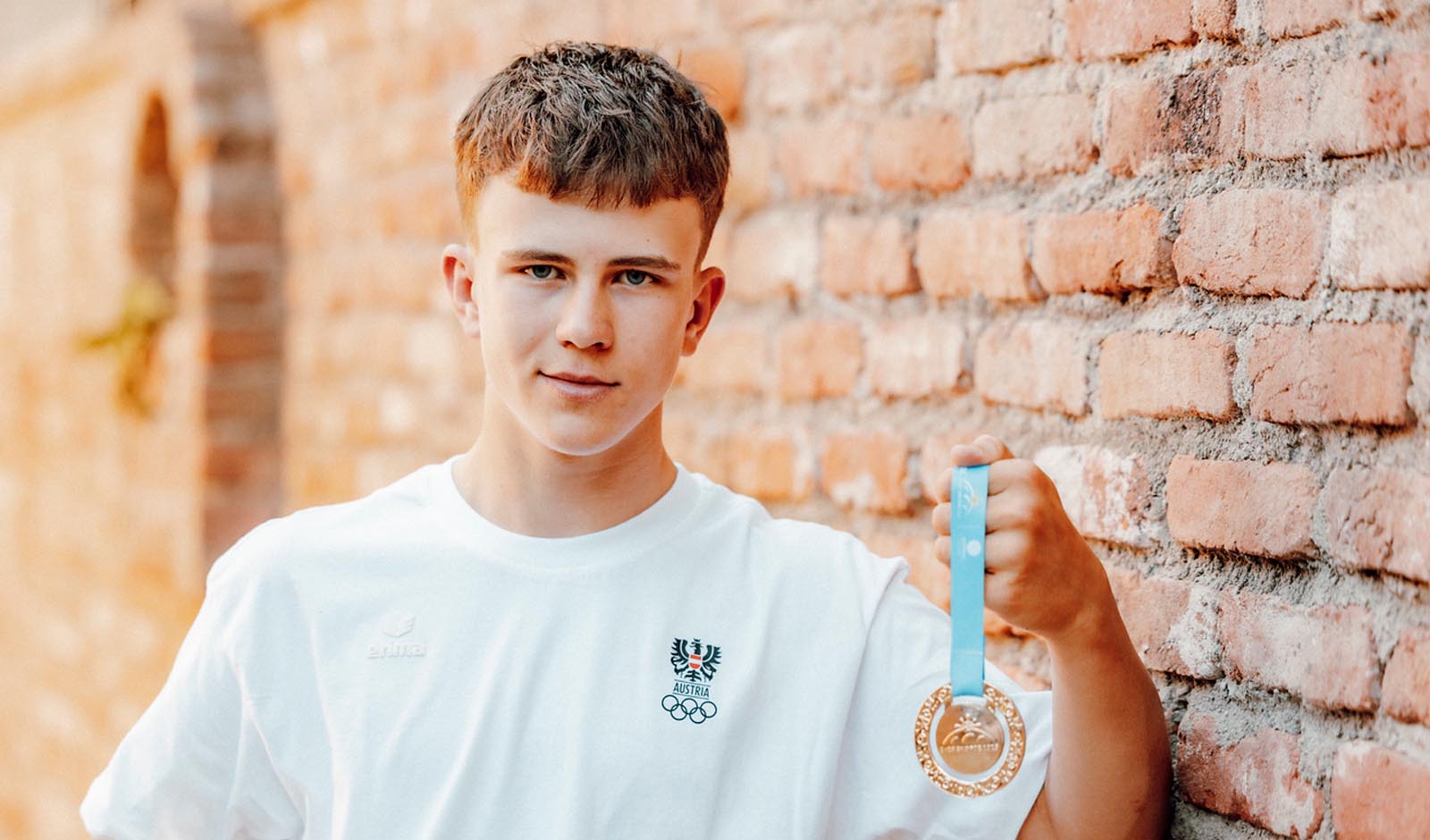 Niklas Wiesmayr - Goldmedaillengewinner im Stra&szlig;enrennen der EYOF 2025 - Foto: Gepa-Pictures/&Ouml;OC