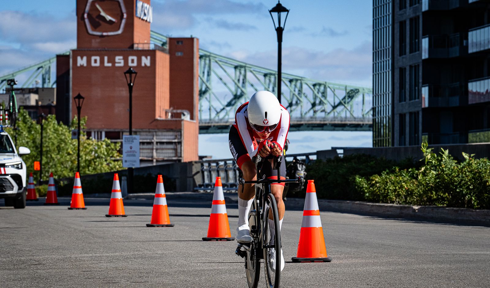 Tabea Huys im Zeitfahren der Stra&szlig;en-Weltmeisterschaften von Montreal (Foto: Arne Mill)