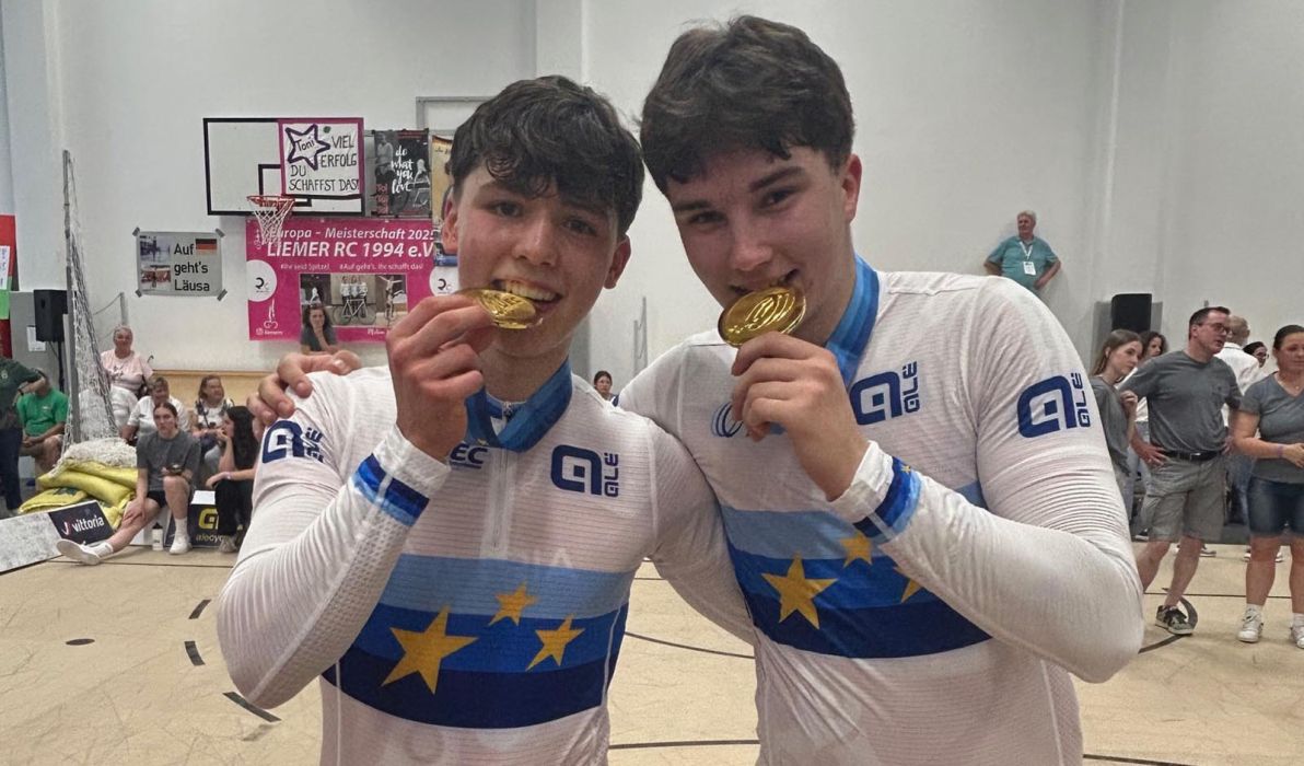 Gold gibt es f&uuml;r die Radballer bei den Junioren-Europameisterschaften im ungarischen Dad (Foto: Cycling Austria)