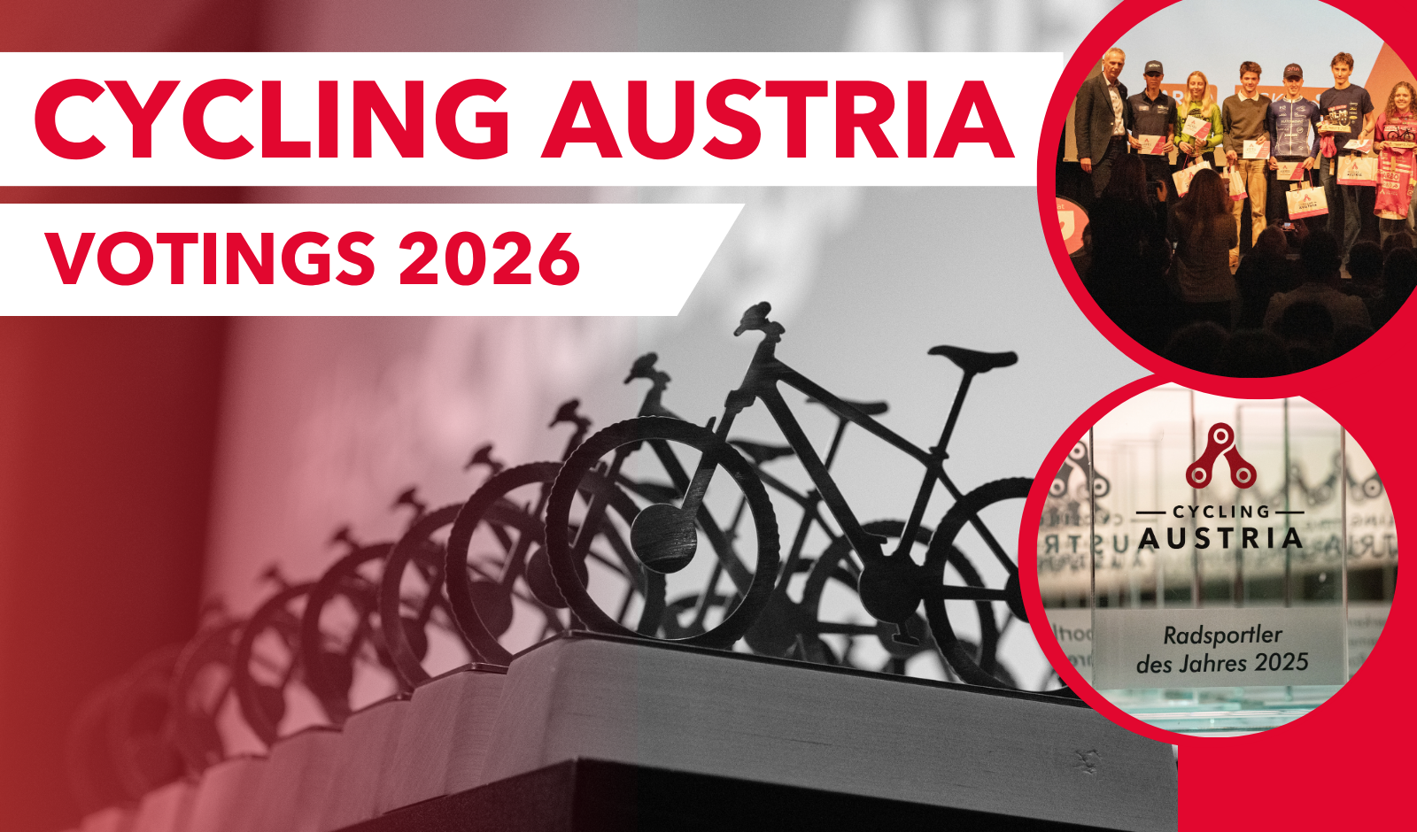 Wahl zur (Para-) Radsportler:in des Jahres & Cycling Austria Vereins Award