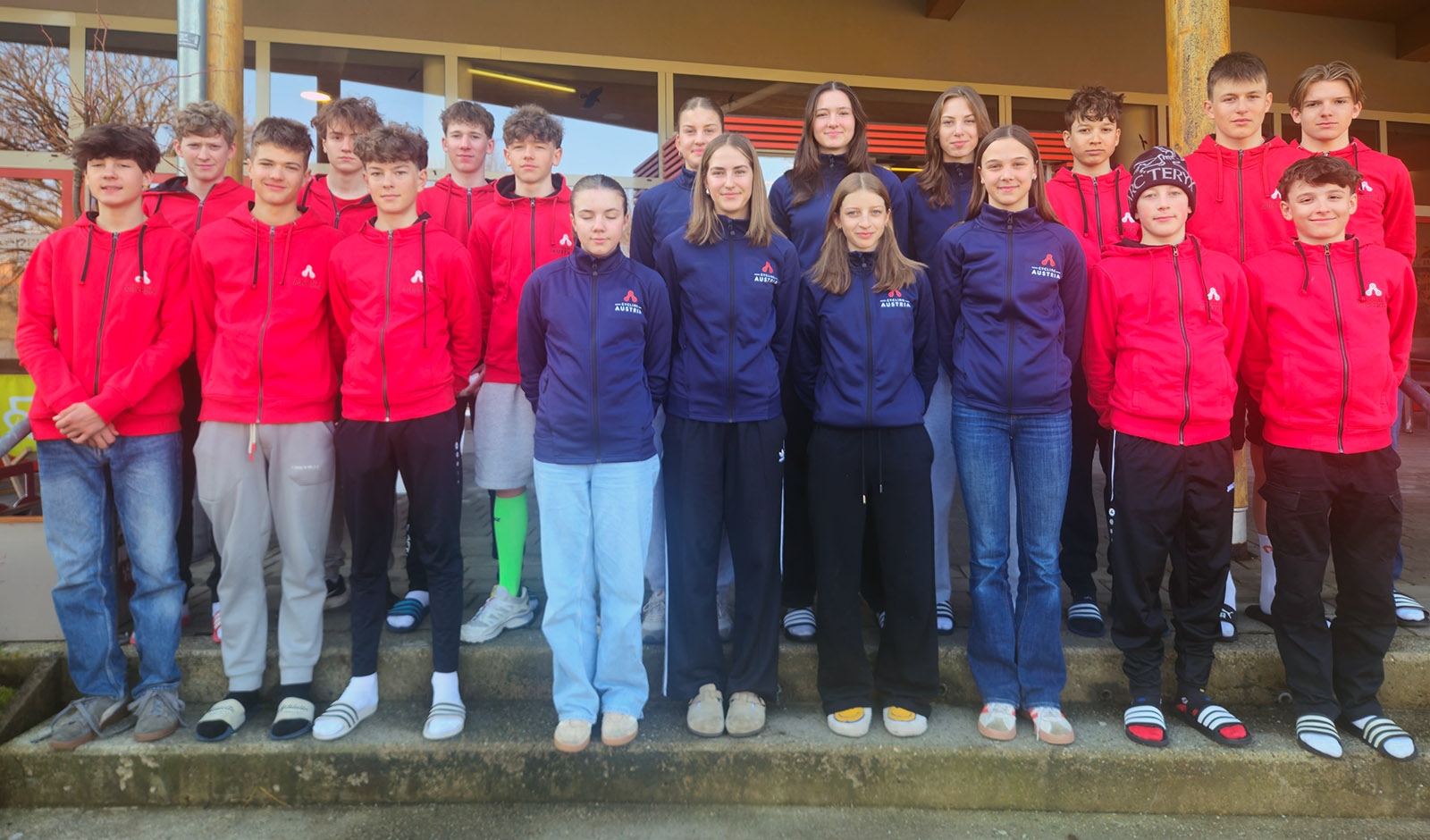 Die Nachwuchsfahrerinnen und -fahrer des U17-Jahrgangs in Leibnitz (Foto: privat)