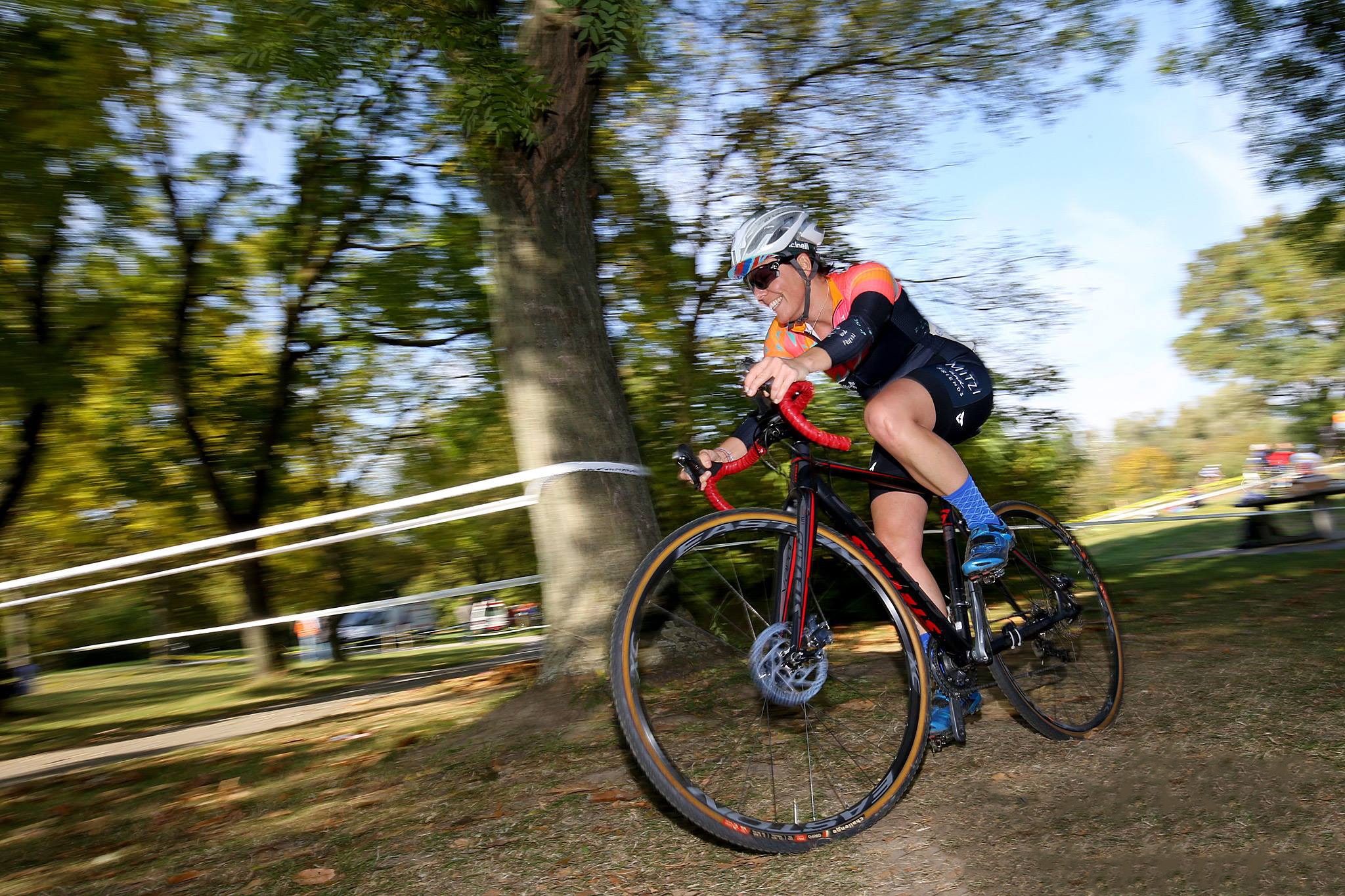 Stefanie Wacht, Obfrau des "Women´s Cycling Club" in Aktion               Foto: E. Teubenbacher