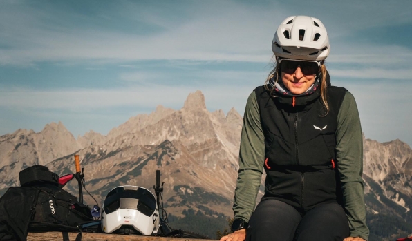 Lisa Ribarich ist erfahrene Mountainbikern