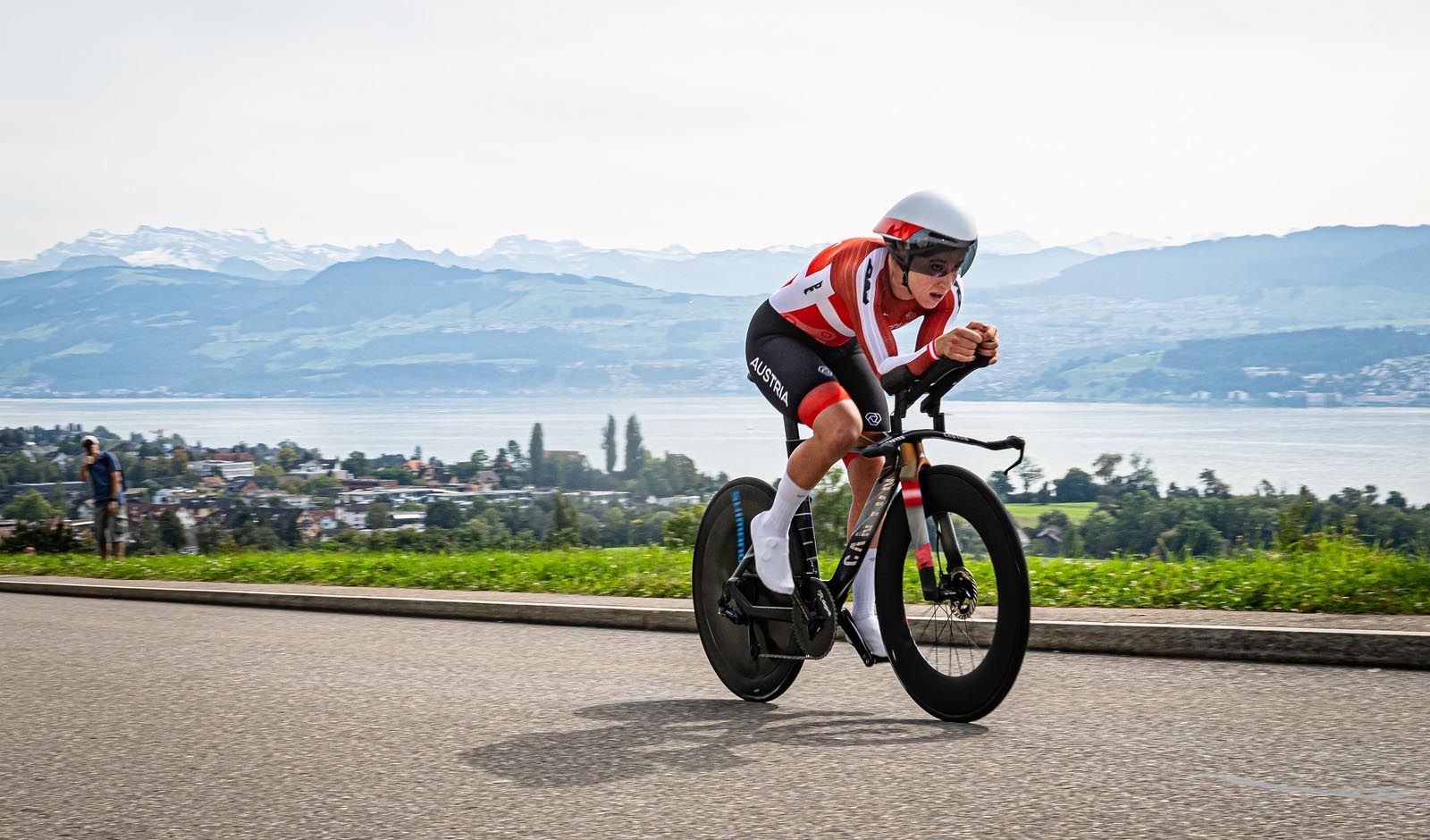 Platz sechs im WM-Einzelzeitfahren der Frauen gibt es für Christina Schweinberger (Foto: Arne Mill/Cycling Austria)