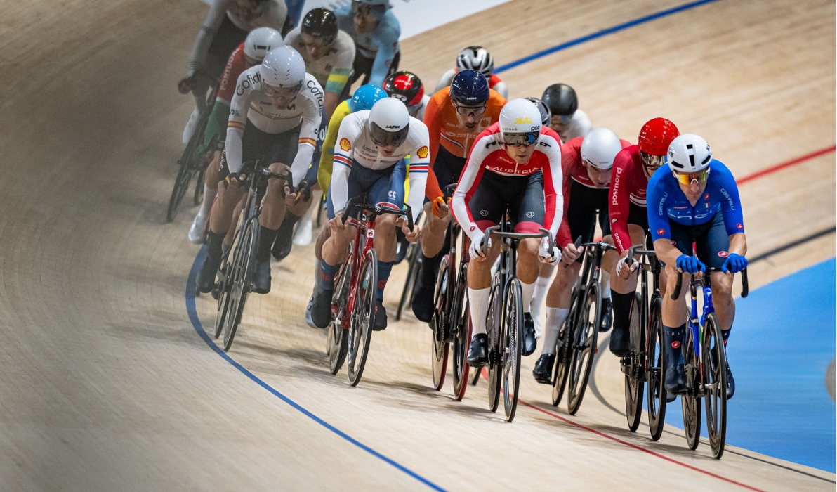 Tim Wafler im Elimination Race bei den Weltmeisterschaften auf der Bahn in Kopenhagen (Arne Mill/Cycling Austria)