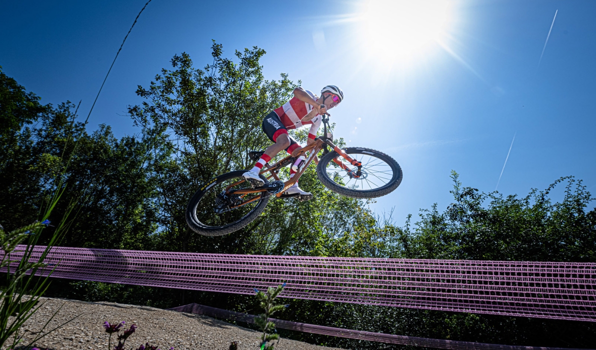 Max Foidl beim Cross-Country in Paris (Credit: Arne Mill/Cycling Austria)