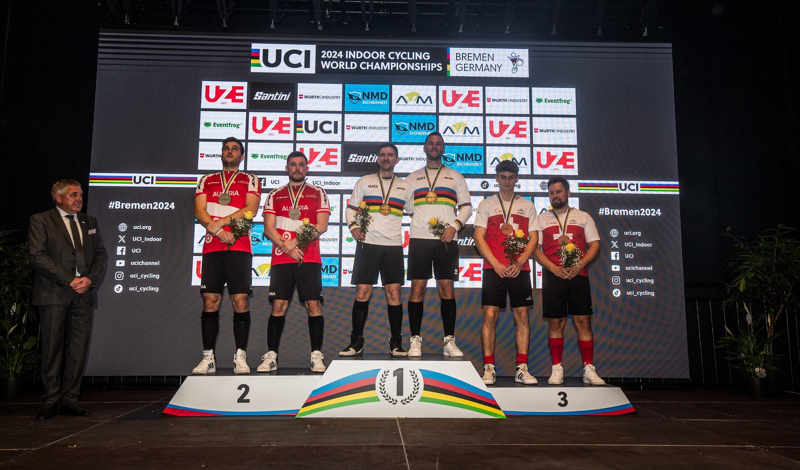 Stefan Feurstein und Patrick Schnetzer erobern Silber in Bremen (Foto: Drew Kaplan/Cycling Austria)